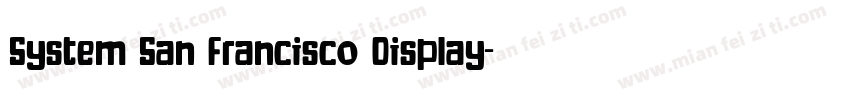 System San Francisco Display字体转换